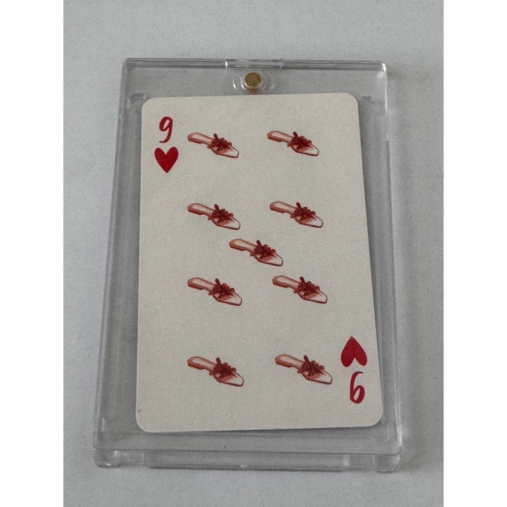 Christian Louboutin Collectible Playing Card 9 of Hearts with Case - Picture 3 of 4